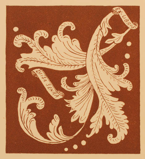 Exlibris by ? Unbekannt from Unknown for Luisa Senra - Flora 