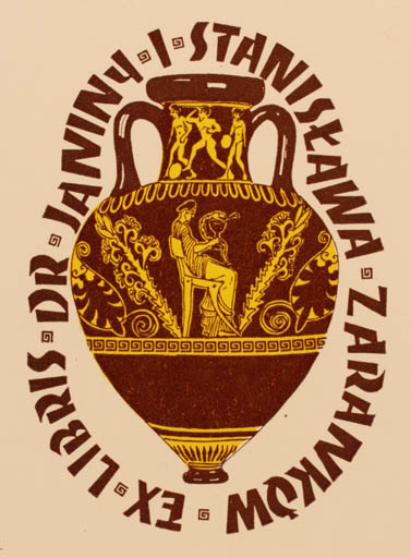 Exlibris by ? Unbekannt from Unknown for Janini i Stanislawa Zarankow - Classical antiquity 