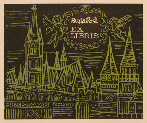 Exlibris by ? Unbekannt from Unknown for ? Budapest - City 