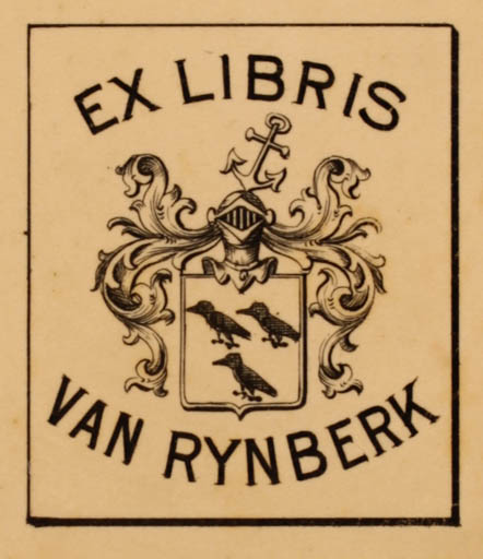 Exlibris by ? Unbekannt from Unknown for Jan Rynberk - Heraldry 