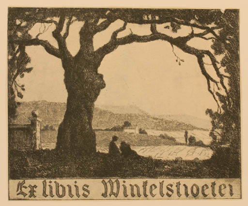 Exlibris by ? Unbekannt from Unknown for ? Wintelstroeter - Scenery/Landscape Tree 