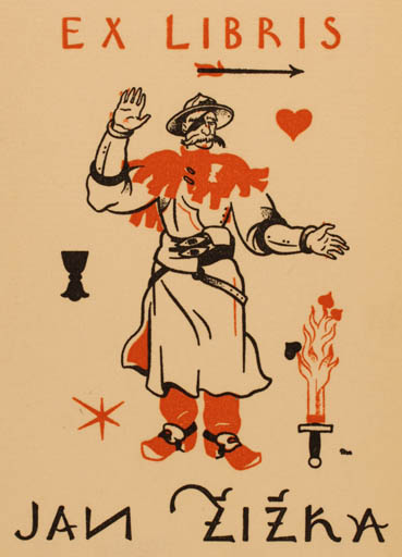 Exlibris by ? Unbekannt from Unknown for Jan Zizka - Man 
