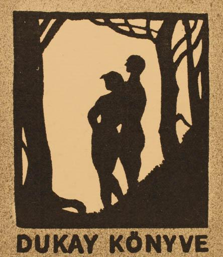 Exlibris by ? Unbekannt from Hungary for ? Dukay - Couple 