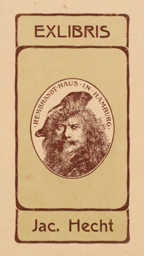 Exlibris by ? Unbekannt from Unknown for Jaroslav Hecht - Portrait 