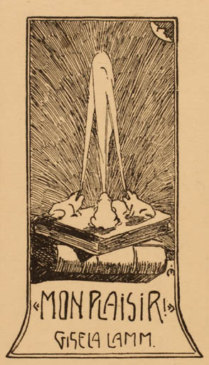 Exlibris by ? Unbekannt from Unknown for Gisela Lamm - 
