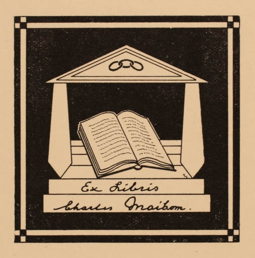 Exlibris by ? Unbekannt from Unknown for Charrles Maibom - Book 