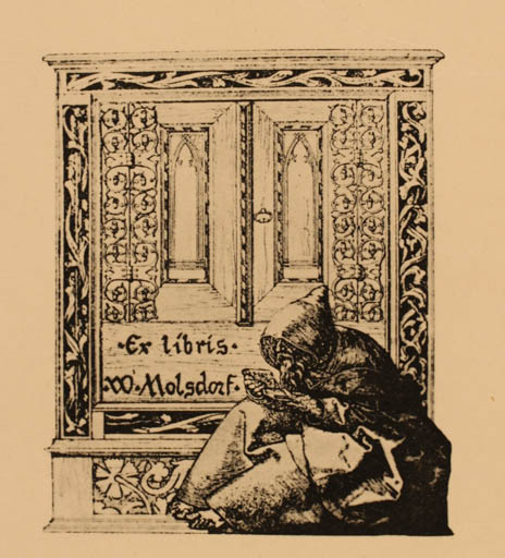 Exlibris by ? Unbekannt from Unknown for W. Molsdorf - 