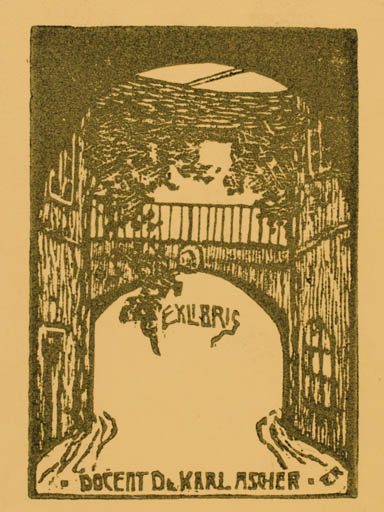 Exlibris by ? Unbekannt from Unknown for Dr. Karl Ascher - 