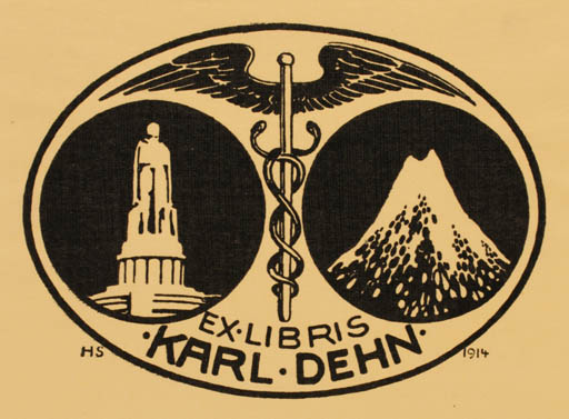 Exlibris by ? Unbekannt from Unknown for Karl Dehn - 