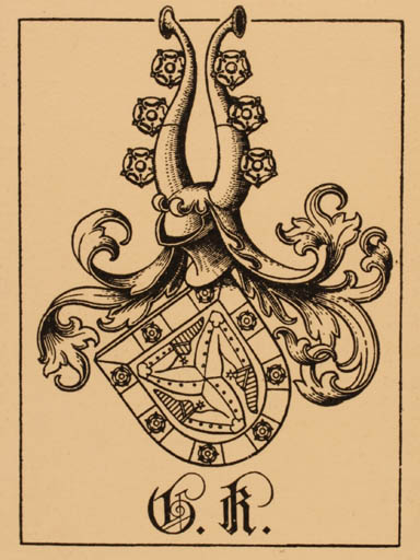 Exlibris by ? Unbekannt from Unknown for ? G. K. - Heraldry 