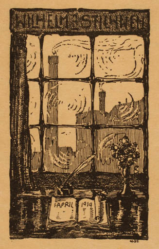 Exlibris by ? Unbekannt from Unknown for Wilhelm Stilhweh - 