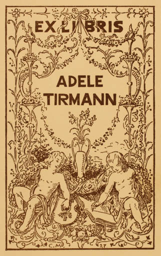 Exlibris by ? Unbekannt from Unknown for Adele Tirmann - 