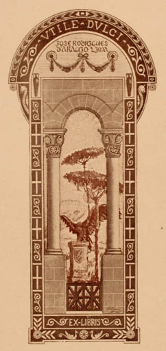Exlibris by ? Unbekannt from Unknown for Jose Rod. d Araujo Lima - Architecture 