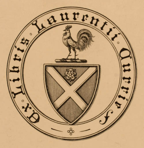 Exlibris by ? Unbekannt from Unknown for Laurentii Aurrie - Bird Heraldry 