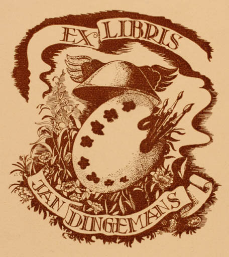 Exlibris by ? Unbekannt from Unknown for Jan Dingemans - Hermes Art 