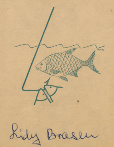 Exlibris by ? Unbekannt from Unknown for Lily Brasen - Fish 