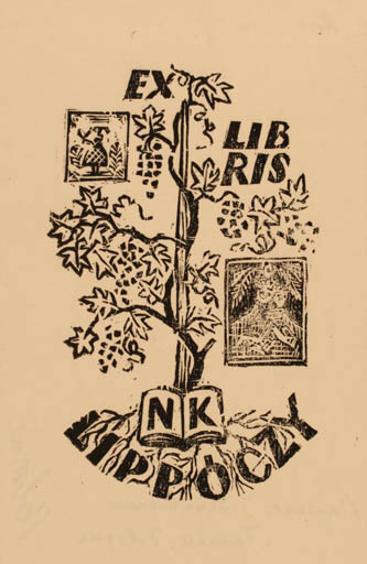 Exlibris by ? Unbekannt from Unknown for Ing. Nobert Lippóczy - Wine 