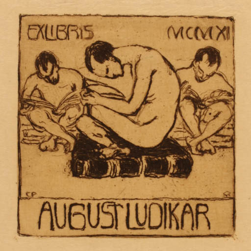 Exlibris by ? Unbekannt from Unknown for August Ludikar - 