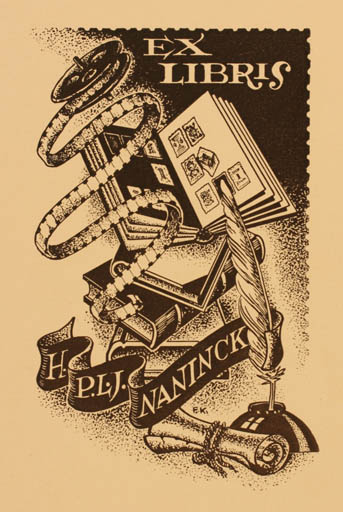 Exlibris by ? Unbekannt from Unknown for H. P. L. J. Naninck - 