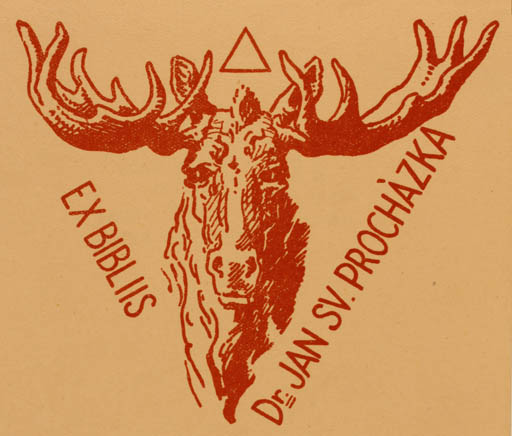 Exlibris by ? Unbekannt from Unknown for Dr. Jan Sv. Prochazka - Fauna 