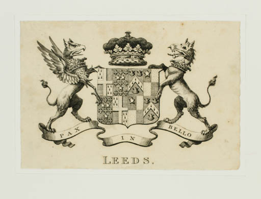 Exlibris by ? ? from Great Britain for Th. Osborne - Heraldry Historical Person Regent/royalty 