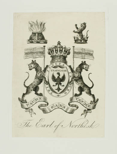 Exlibris by ? ? from Great Britain for Carnegie, Roschill - Heraldry Historical Person Regent/royalty 