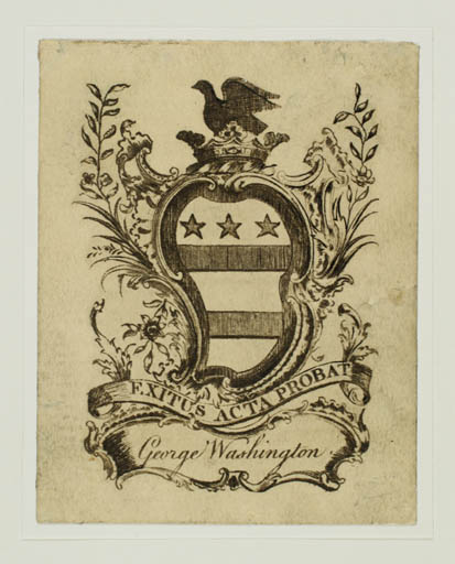 Exlibris by ? ? from USA for George Washington - Heraldry Historical Person 