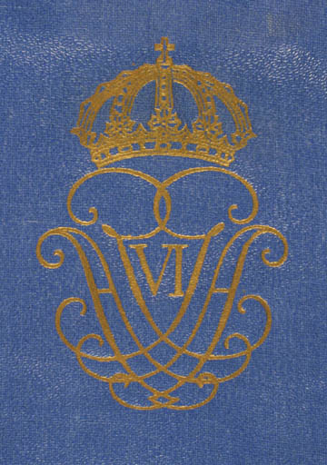 Exlibris by ? ? from Sweden for Gustaf VI Adolf - Historical Person Monogram Regent/royalty Super Exlibris 