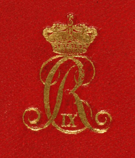 Exlibris by ? ? from Denmark for ? Christian IX - Historical Person Monogram Regent/royalty Super Exlibris 