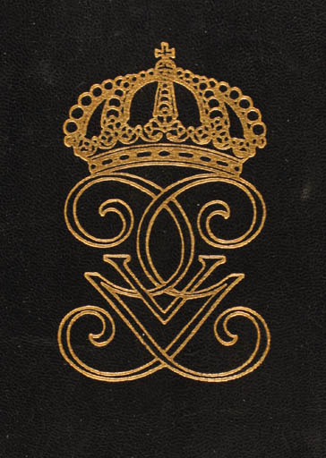 Exlibris by ? ? from Sweden for ? Gustaf V - Historical Person Monogram Regent/royalty Super Exlibris 