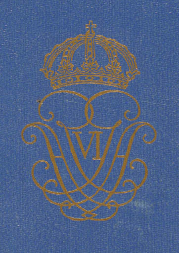 Exlibris by ? ? from Sweden for ? Gustaf Adolf VI - Historical Person Monogram Regent/royalty Super Exlibris 