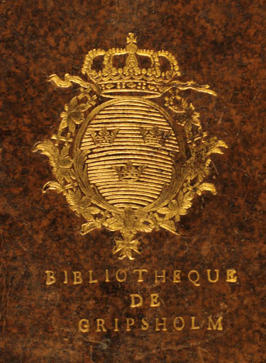 Exlibris by ? ? from Sweden for ? Gustaf III - Heraldry Historical Person Regent/royalty Super Exlibris 