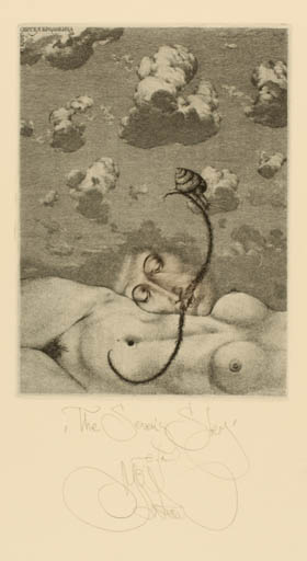 Exlibris by Konstantin Kalynovych from Russia for ? ? - Erotica Woman Nude 