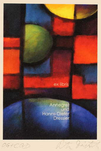 Exlibris by Peter Dietzsch from Germany for Annegret  Und Hanns -Dieter Dressler - Abstract 