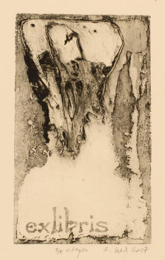 Exlibris by Adam Czech from Poland for ? Intaglio - Abstract 