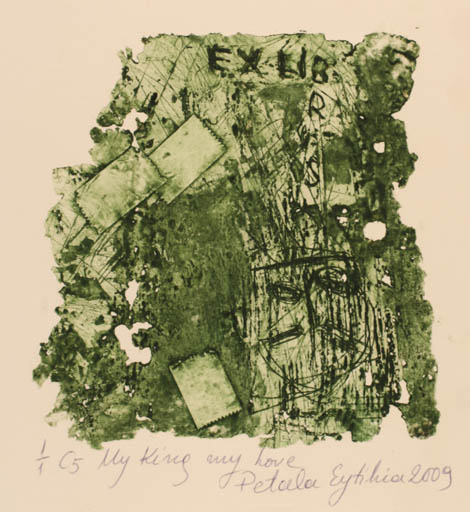 Exlibris by Eftihia Petala from Greece for ? ? - Abstract 