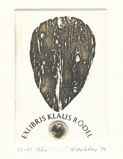 Exlibris by Hasip Pektas from Turkey for Klaus Rödel - Abstract 