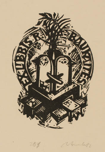 Exlibris by Augustinas Virgilijus Burba from Lithuania for ? ? - 