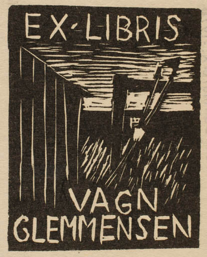 Exlibris by Poul Sørensen from Denmark for Vagn Åge Clemmensen - Maritime 