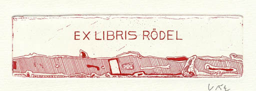 Exlibris by Axel Vater from Germany for Klaus Rödel - Abstract 