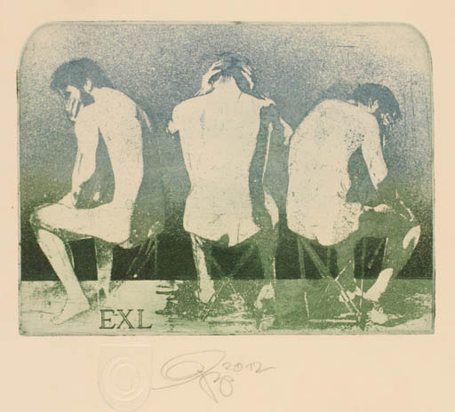 Exlibris by Olaf Gropp from Germany for ? ? - Group 