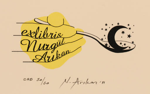 Exlibris by Nurgül Arikan from Turkey for Nurgül Arikan - 