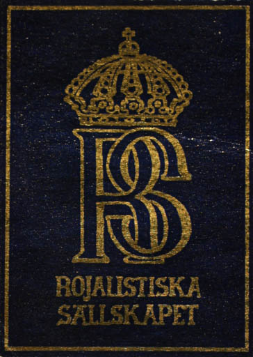 Exlibris by ? ? from Sweden for Sällskapet Rojalistiska - Monogram 