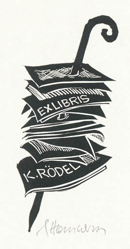 Exlibris by Siegmund Hammermann from Germany for Klaus Rödel - 