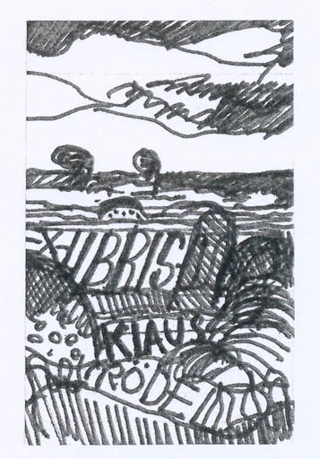 Exlibris by Erik Skjoldborg from Denmark for Klaus Rödel - Scenery/Landscape 