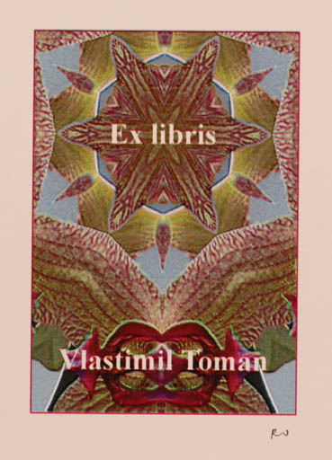 Exlibris by Rajmund Aszkowski from Poland for Vlastimil Toman - Abstract 