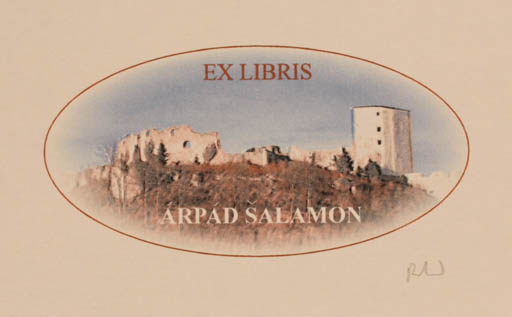 Exlibris by Rajmund Aszkowski from Poland for Arpad Salamon - Architecture Scenery/Landscape 