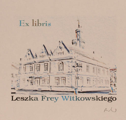 Exlibris by Rajmund Aszkowski from Poland for Leszka Frey Witkowskiego - Architecture 