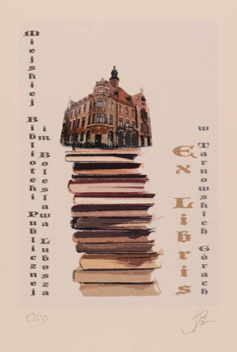 Exlibris by Katarzyna Barsczak from Poland for Tarnowskich Görach - Architecture Book 