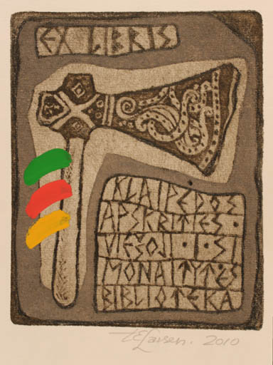 Exlibris by Torill  Elisabeth Larsen from Norway for Simona Tytes - Text/Writing 